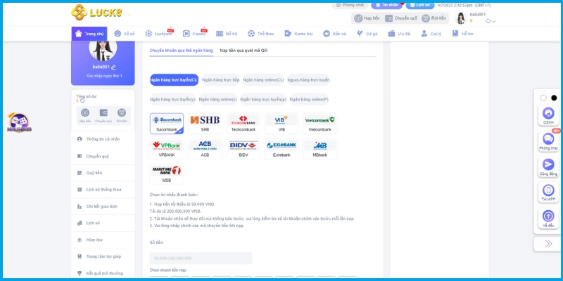 Tôi có thể gửi và rút tiền tại Ngân hàng Bet88 bằng cách nào? Quá trình này mất bao lâu? - Bet88